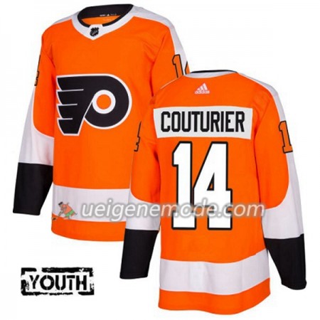Kinder Eishockey Philadelphia Flyers Trikot Sean Couturier 14 Adidas 2017-2018 Orange Authentic